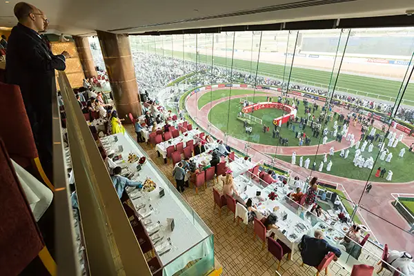 Hospitality dining at Meydan on Dubai World Cup day