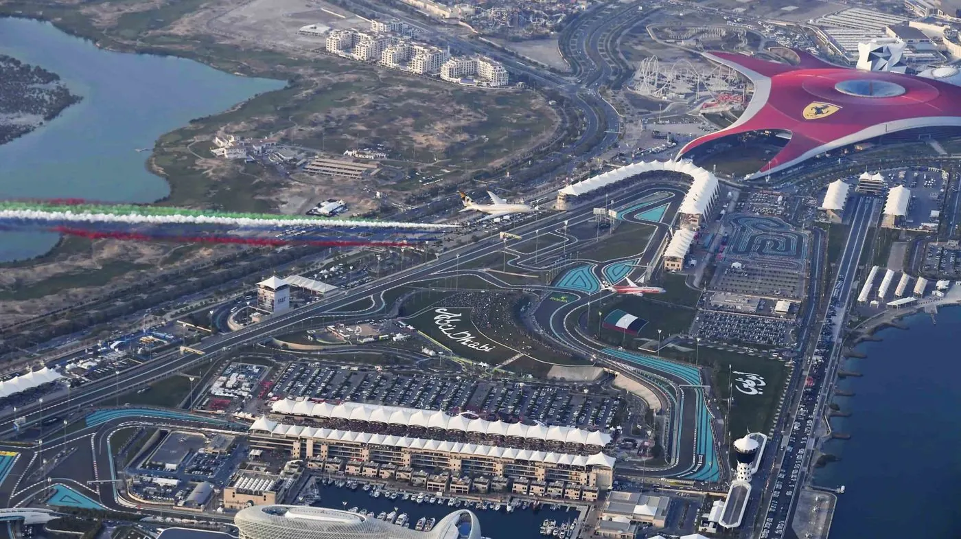 Yas Marina Circuit from the air